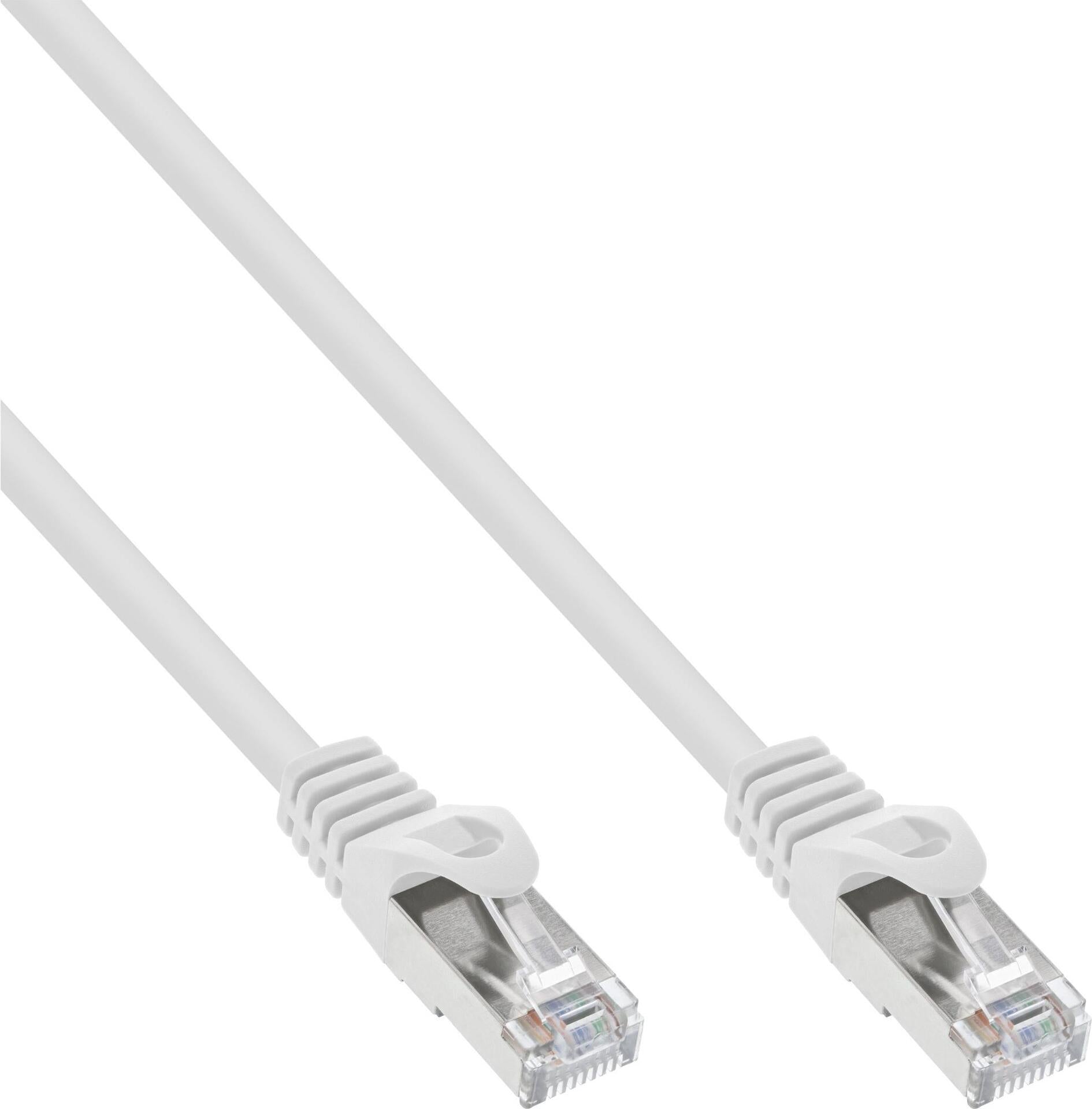 InLine 40-Pack SF/UTP Cat.5e Patch Cable, White, 2 m, Network, Video/Analog, SFTP, UTP B-72502W