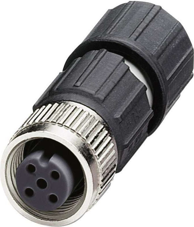 Phoenix Contact 1641688 Wire Connector M12 Black Stainless Steel