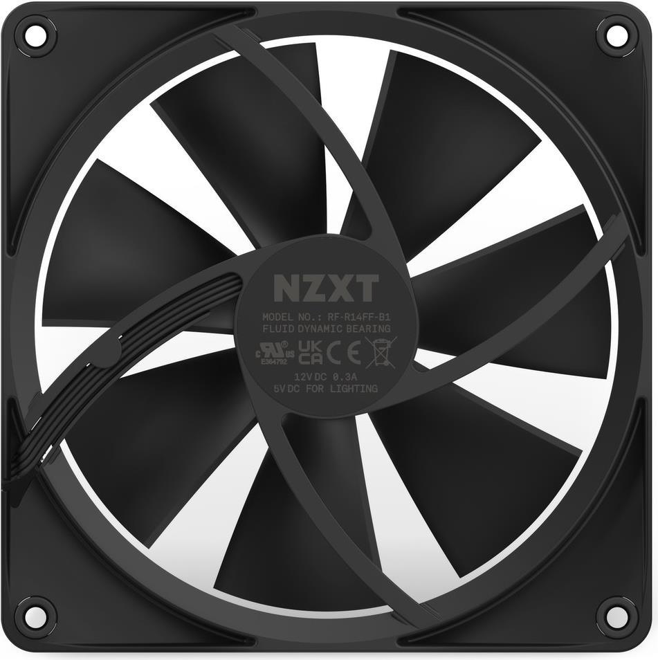 NZXT F140RGB RGB Fan Black 140 mm - RF-R14SF-B1