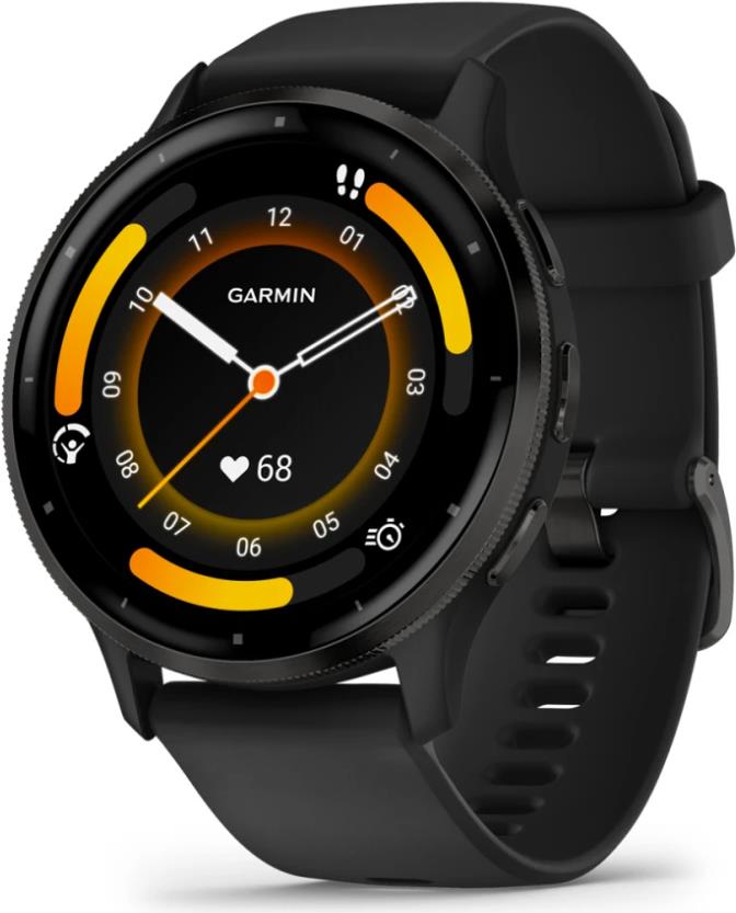 Garmin Venu 3 Smartwatch 45 mm, Black Fiber-Reinforced Polymer, 1.4" Display