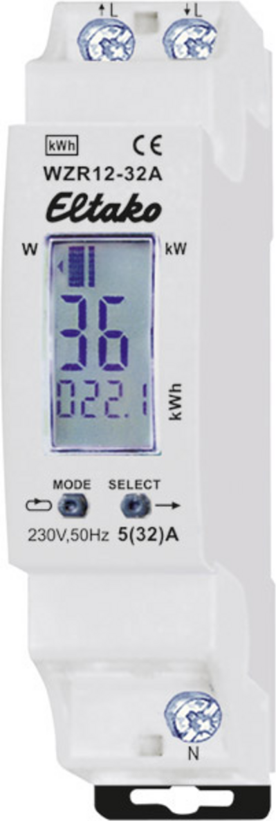 ELTAKO WZR12-32A - AC Meter for EnOcean Transmitter Module