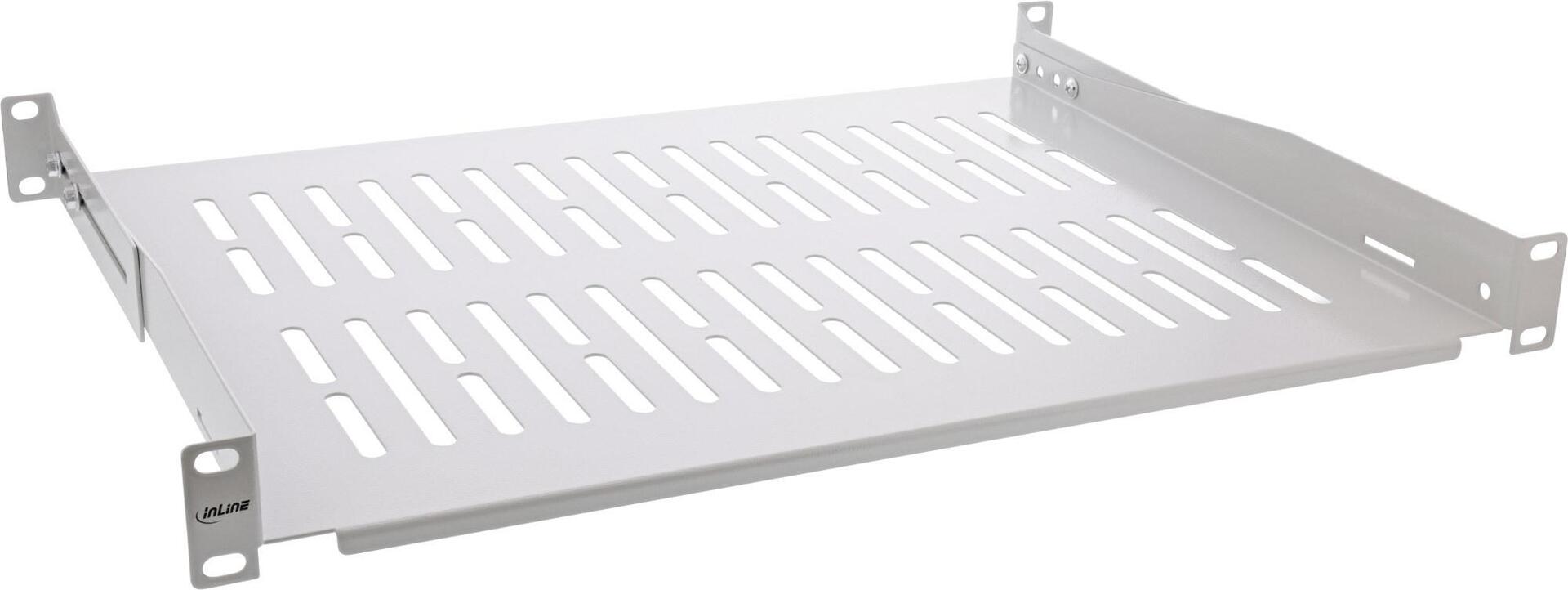 InLine 19" Shelf 350 mm 50 kg 1U RAL 7035 Grey (19114D) 1HE