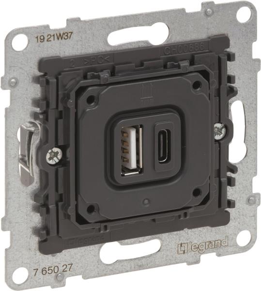 Legrand SEANO USB Charging Socket Type A+C 3.5A (765027)