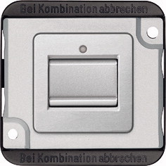 Merten Pushbutton Switch 1P Silver 250V 10A MEG3156-7060