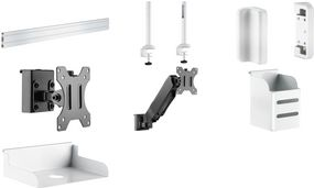 LogiLink EO0019-5 Flat Screen Desk Mount - 68.6 cm (27") Clamp - Black (EO0019-5)