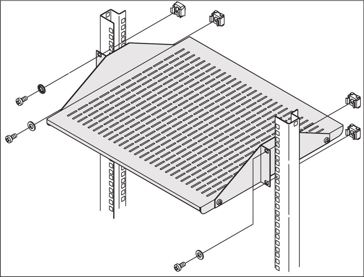 SCHROFF 20119257 19 Inch Module Carrier - 1 Piece