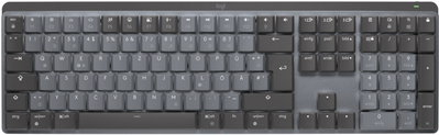 Logitech MX Mechanical Wireless Keyboard - Backlit - QWERTZ - German - Clicky Switches - Graphite