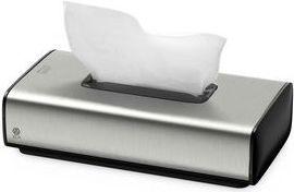 Tork Cosmetic Tissue Dispenser Metal/Plastic Silver 460013