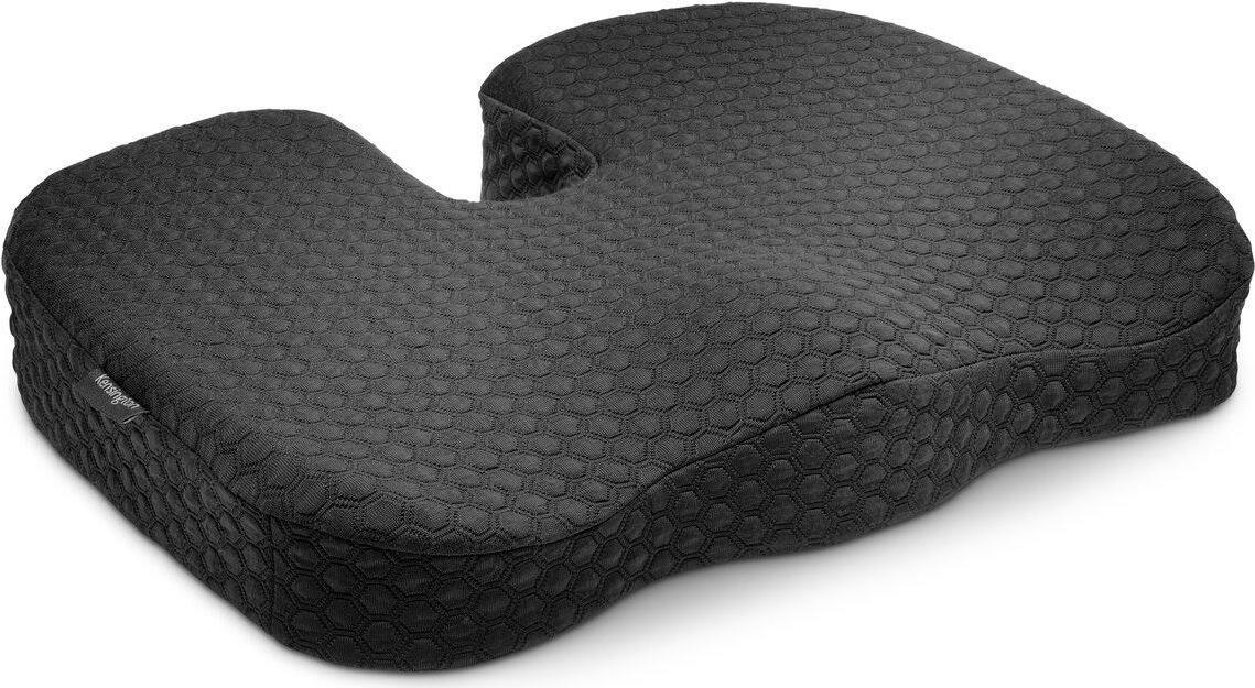 Kensington Premium Seat Cushion with Cooling Gel - Memory Foam - Black - K55807WW