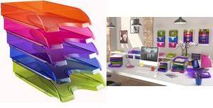 CEP Letter Tray HAPPY, DIN A4, Assorted Colors, Polystyrene, Stackable, 1 Piece (1020050811)