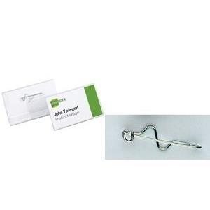 DURABLE Name Badge 30x60mm with Wave Needle 100 Pieces 800619