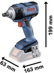Bosch Professional GDS 18V-300 Cordless Impact Wrench 18 V without Battery (06019D8200)
