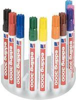 EDDING 3000 Permanent Marker Set, 10 Colors, Round Tip, Model 4-3000-10