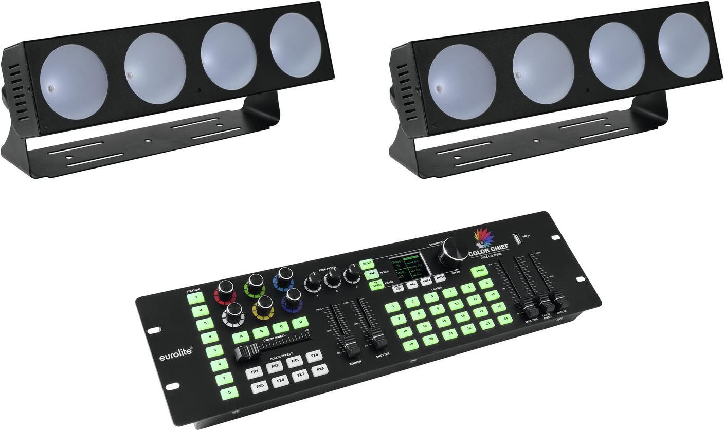 EUROLITE Set 2x LED CBB-4 + DMX LED Color Chief Controller (20000432)