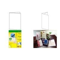 Sigel PC Folding Cards DIN Long (A4) 185 g/m² - 50 Cards (DP810)