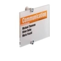 DURABLE Crystal Sign A5 Landscape Door Sign Set 482319