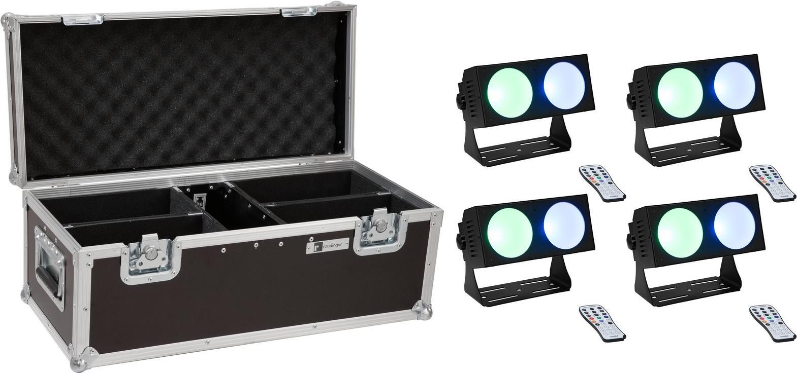 EUROLITE Set of 4 LED CBB-2 COB RGB Strips + Case - 20000809