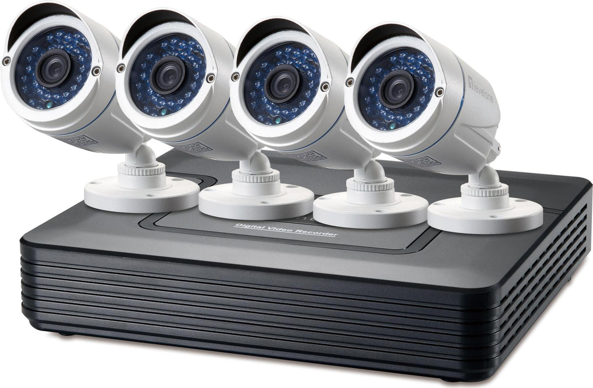 LevelOne DSK-8001 - DVR + Camera(s) - Wired - 8 Channels - 4 Cameras - CMOS