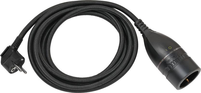 Brennenstuhl 1161830030 Stromkabel Schwarz 5 m Netzstecker Typ E+F Barrel type N (1161830030)