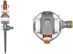 Bradas WHITE LINE Circular Sprinkler, 4 Functions, with Ground Spike, for Small to Medium Areas (WL-Z01)
