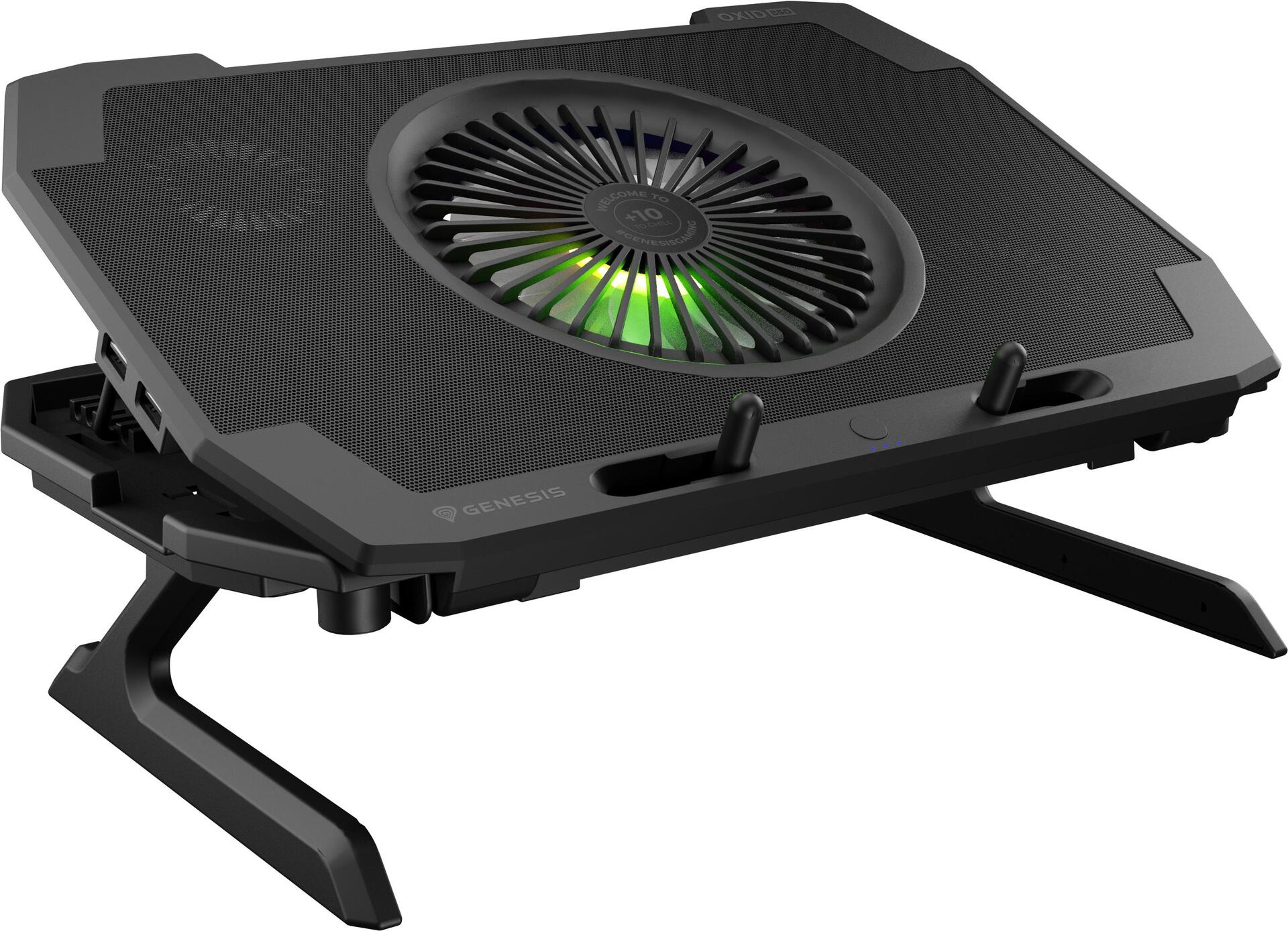 Genesis Notebook Cooler OXID 850, For 15.6"-17.3" Laptops, Model NHG-1858
