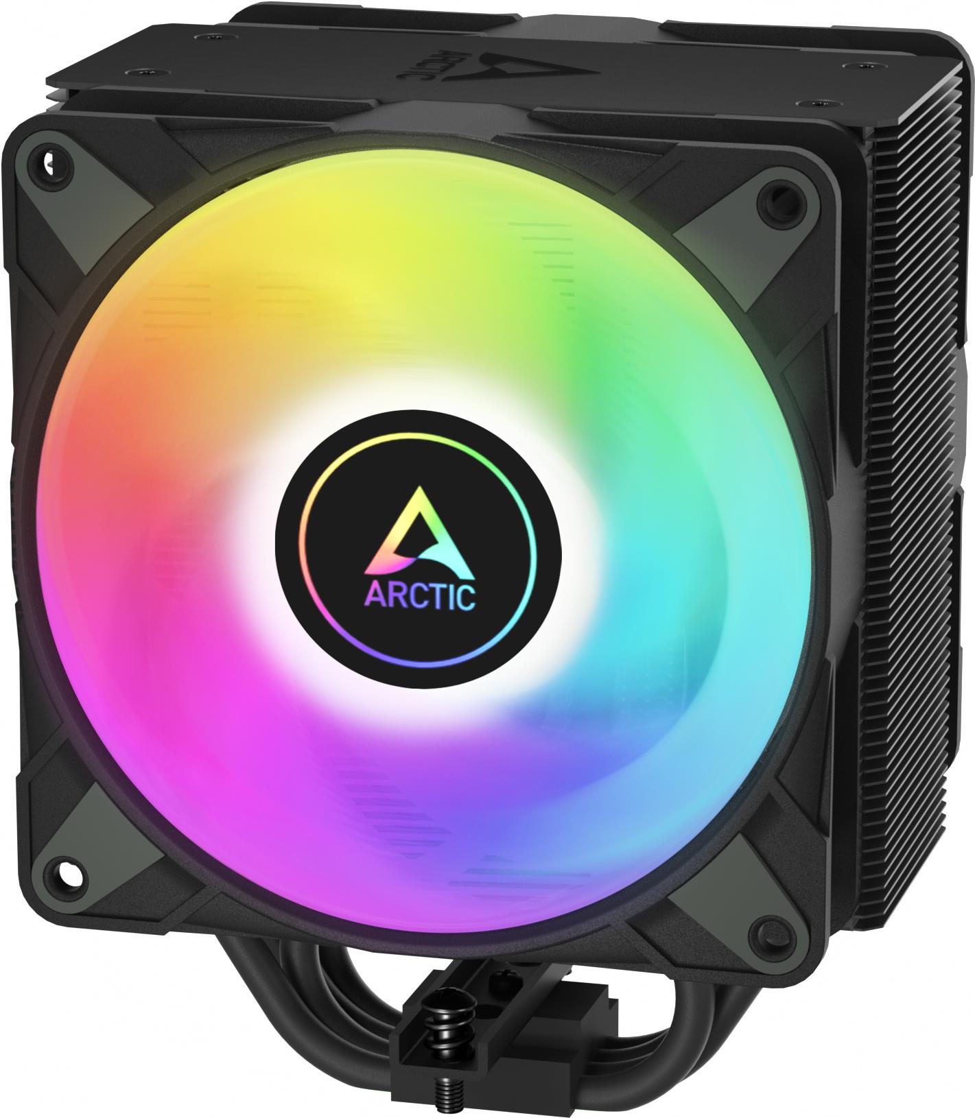 ARCTIC Freezer 36 A-RGB - Prozessor-Luftkühler - mehrfach kompatibel - (für: LGA1700, LGA1851, AM4, AM5) - Kupfer-Heatpipes mit Aluminium-Kühlrippen - 120 mm - Schwarz (ACFRE00124A)