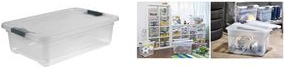 keeeper Storage Box - Rectangular Transparent Polypropylene (PP) 28 Litre (1042900100000)