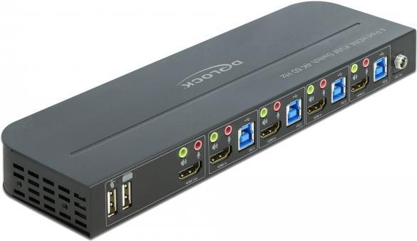 Delock KVM/Audio Switch 4 x KVM/Audio 1 Local User Desktop