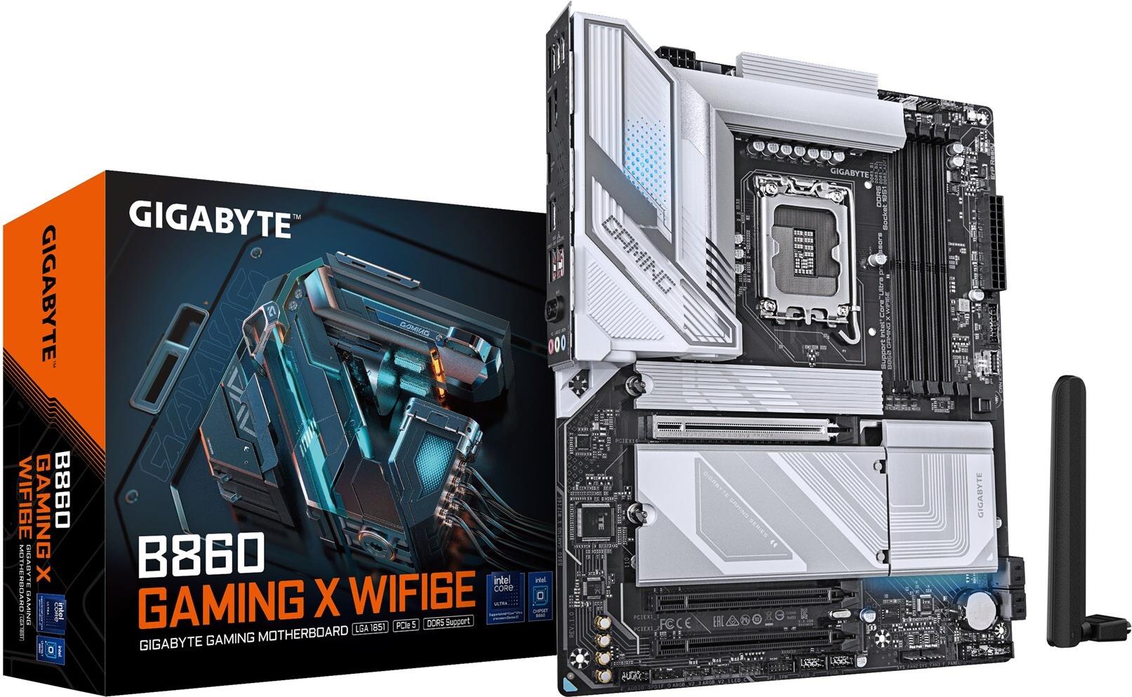 Gigabyte B860 GAMING X WIFI6E ATX Motherboard - LGA 1851 - Supports Intel Core Ultra Processors