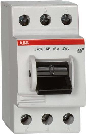ABB E463/3KB Electric Toggle Switch 3P, White, Model 2CCE160300R0131