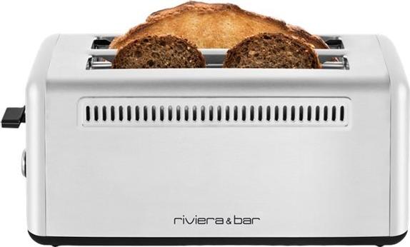 riviera&bar Stainless Steel Toaster - 2 Slots XL Extralong - QGP480