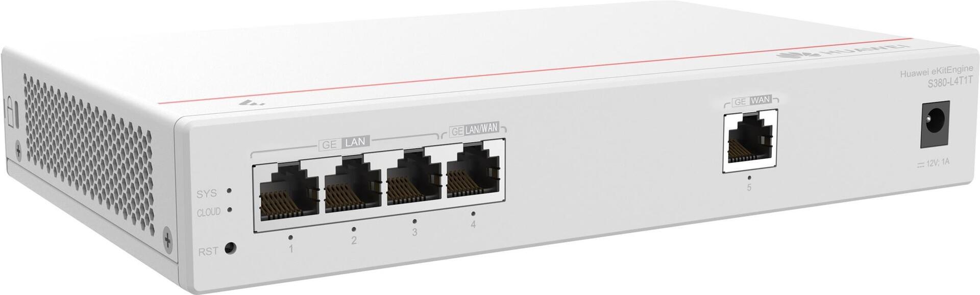 Huawei eKitEngine S380-L4T1T Managed Switch - 4 x 10/100/1000 - Rack Mountable - 98012177