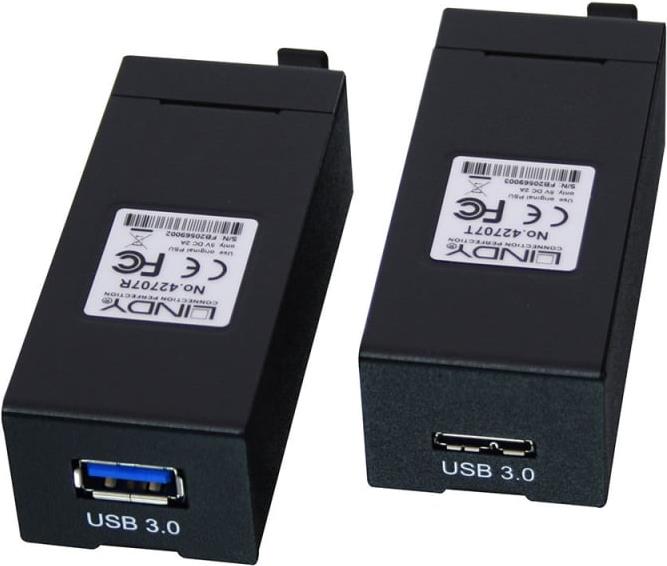 LINDY USB 3.1 Gen1 Fibre Optic Extender - USB 3.0, USB 3.1 - up to 400 m