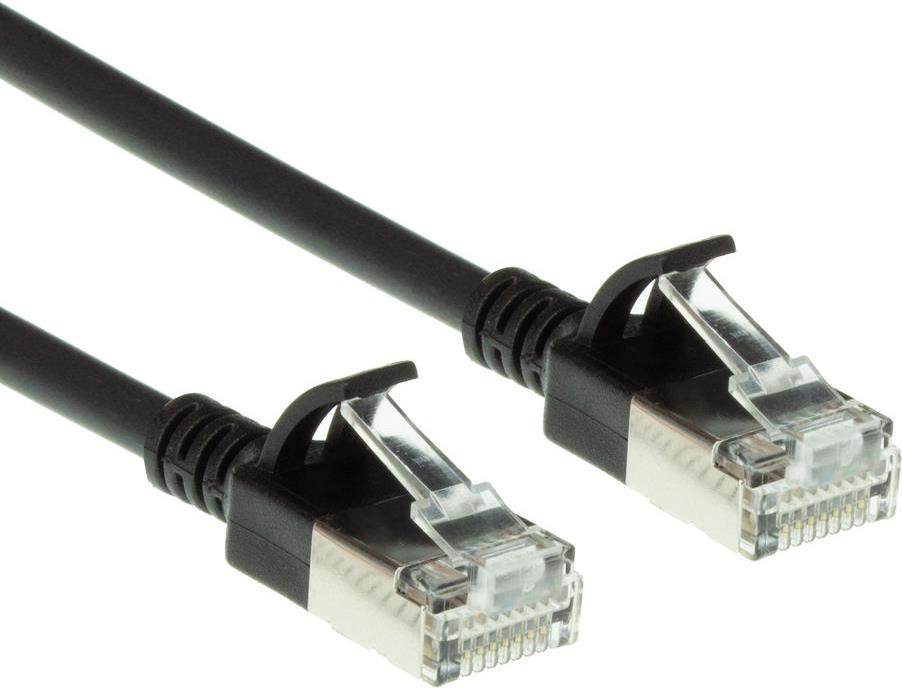 ACT Black 7 m LSZH U/FTP CAT6A Patch Cable RJ45 DC7907