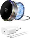 4smarts Qi2 25W MagSafe Charger Set with Cooling RGB Grey 541761