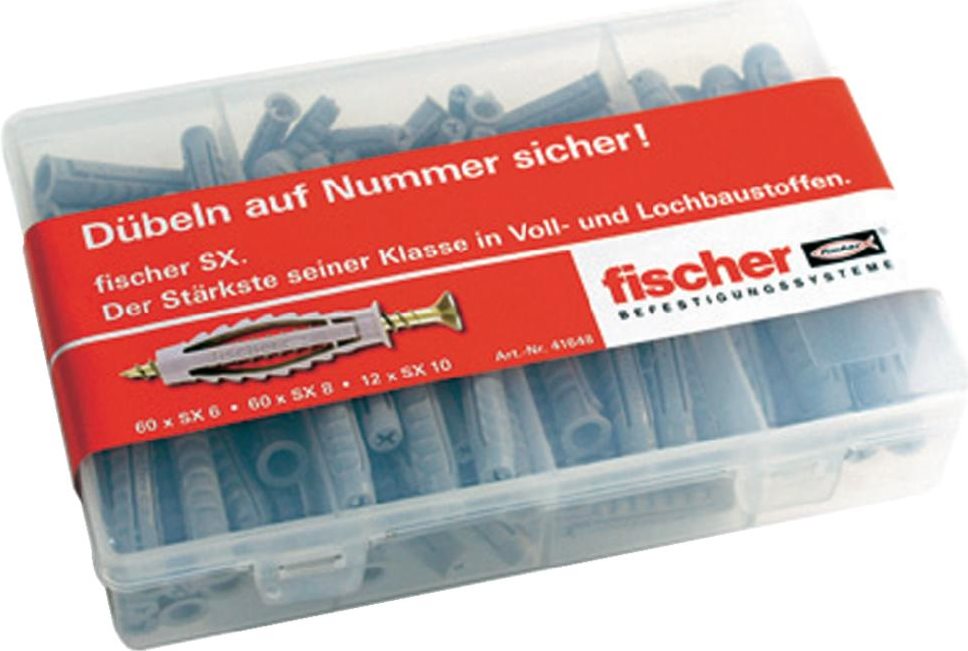 Fischer 41648 - Expansion Plug - Brick, Concrete, Masonry - 132 Pieces (41648)
