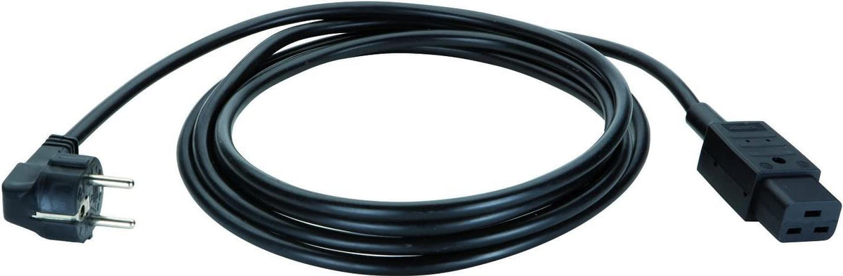 Verlängerung H05VV-F 3G1.5mm² sw 1.5m CEE7/7 C19 - Verlängerungskabel (356.1974)