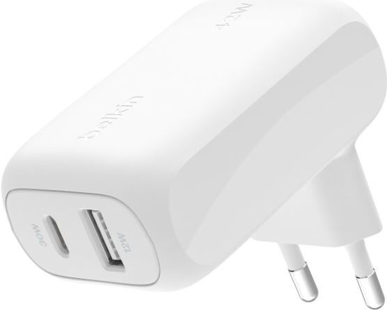 Belkin WCB009vfWH Indoor AC Fast Charger - for Laptop, Smartphone, Tablet - White