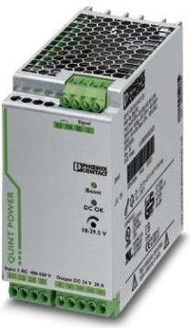 Phoenix Contact QUINT POWER DIN Rail Power Supply 400V AC 24V DC 20A 480W