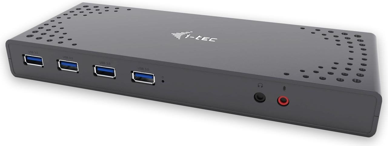 i-tec USB-C/A Docking Station Cable USB 3.0 Type-C USB Type-A 10/100/1000 Mbit/s 5120 x 2880 Pixel (CADUAL4KDOCK)
