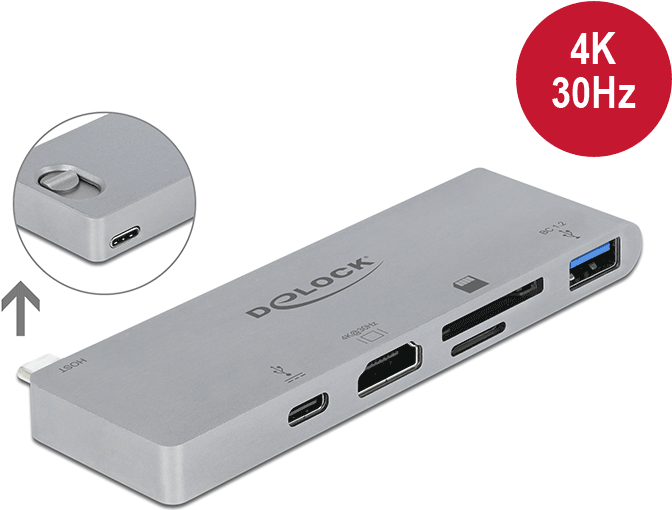 DeLOCK Docking Station 4K PD 3.0 USB-C Thunderbolt 3 HDMI 87745