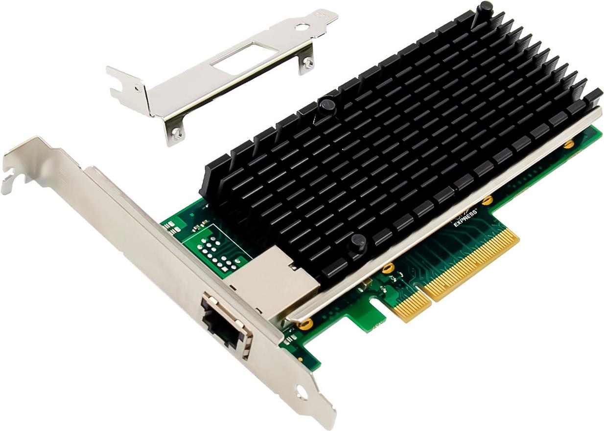 InLine 10-Gigabit Network Card - 1x RJ45 10Gb/s - PCIe x8 (51132A)