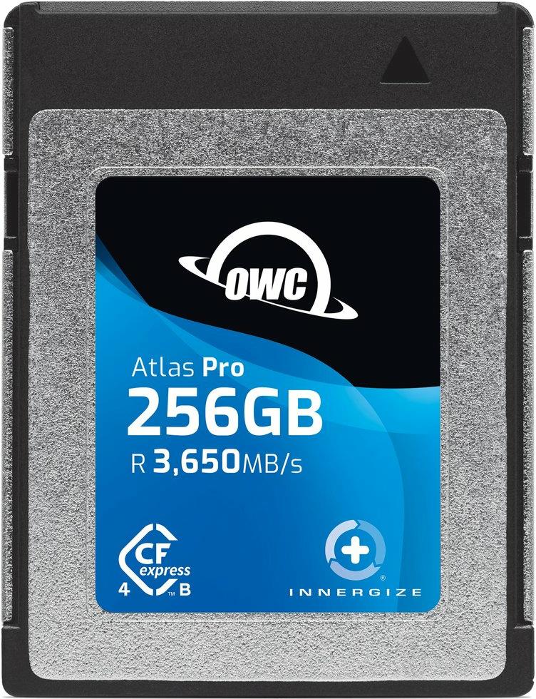 OWC Atlas Pro - 256 GB - CFexpress - 3650 MB/s - 3000 MB/s - Schutz vor elektrostatischer Entladung (ESD) - Schlagfest - Schockresistent - UV-beständig,... - black - Blau (OWCCFXB4P00256)