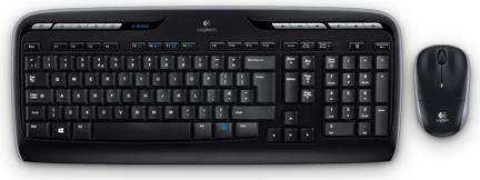 Logitech Wireless Desktop MK330 - Keyboard and Mouse Set - 2.4 GHz - Spanish
