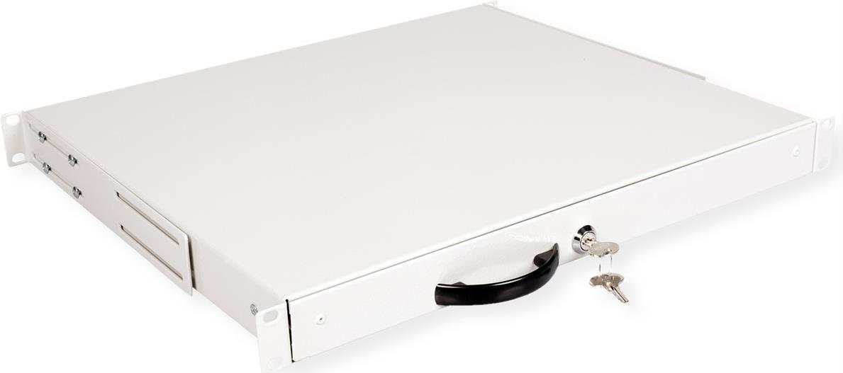 ROLINE 19-inch 1U 400T Lockable Keyboard Tray Gray (26.21.0103)