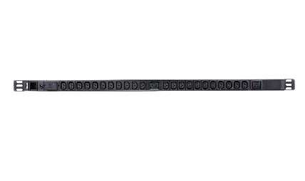 ATEN Basic PDU Series PE0224SG - Stromverteilungseinheit (Rack - einbaufähig) - Wechselstrom 100-240 V - 3840 VA - Eingabe, Eingang IEC 60320 C20 - Ausgangsanschlüsse: 24 (2 x IEC 60320 C19, 22 x IEC 60320 C13) - 0U - 3.05 m