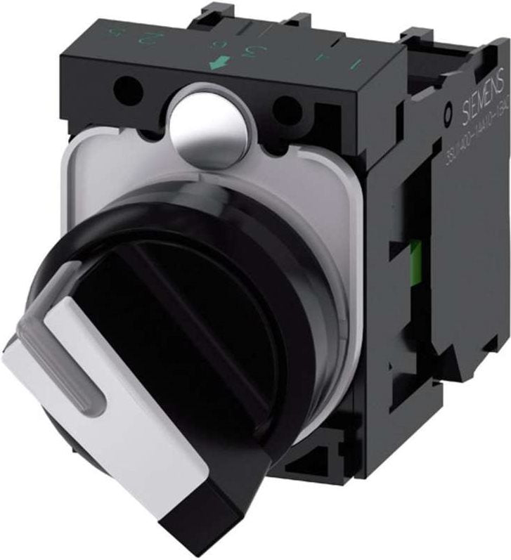 Siemens Rotary Switch Front Ring Black/White 90° SIRIUS ACT 3SU1100-2BF60-1MA0