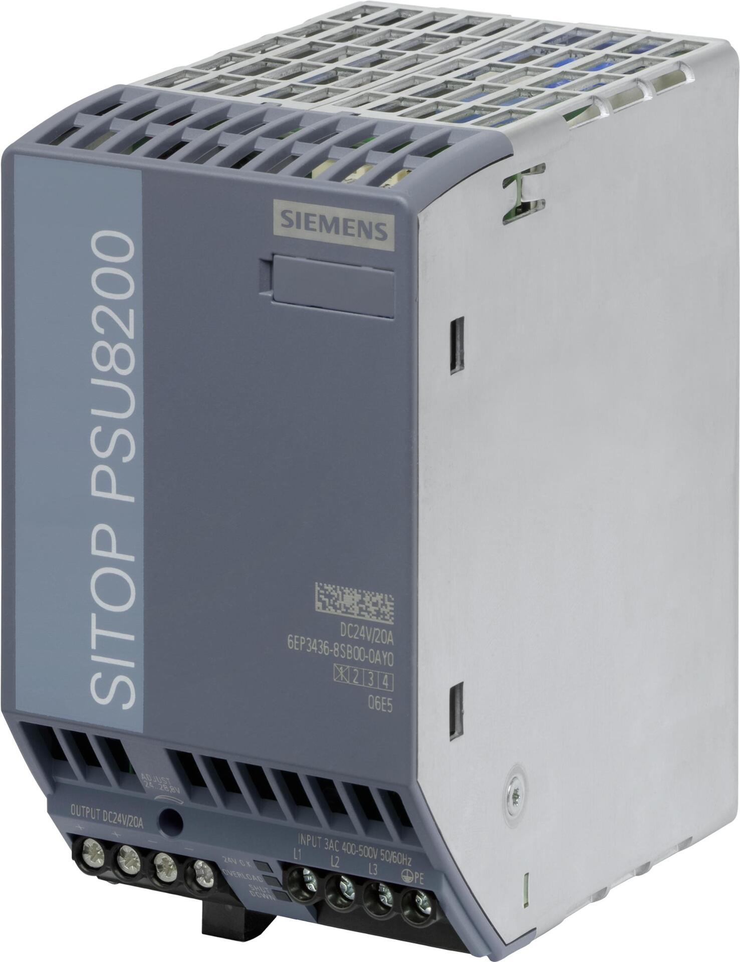 Siemens 6EP3436-8SB00-0AY0. Stromversorgung: Innenraum. Produktfarbe: Mehrfarbig. Verpackungsbreite: 1300 mm, Verpackungstiefe: 740 mm, Verpackungshöhe: 1330 mm. Gewicht: 1,2 kg. Ursprungsland: Österreich (6EP3436-8SB00-0AY0)