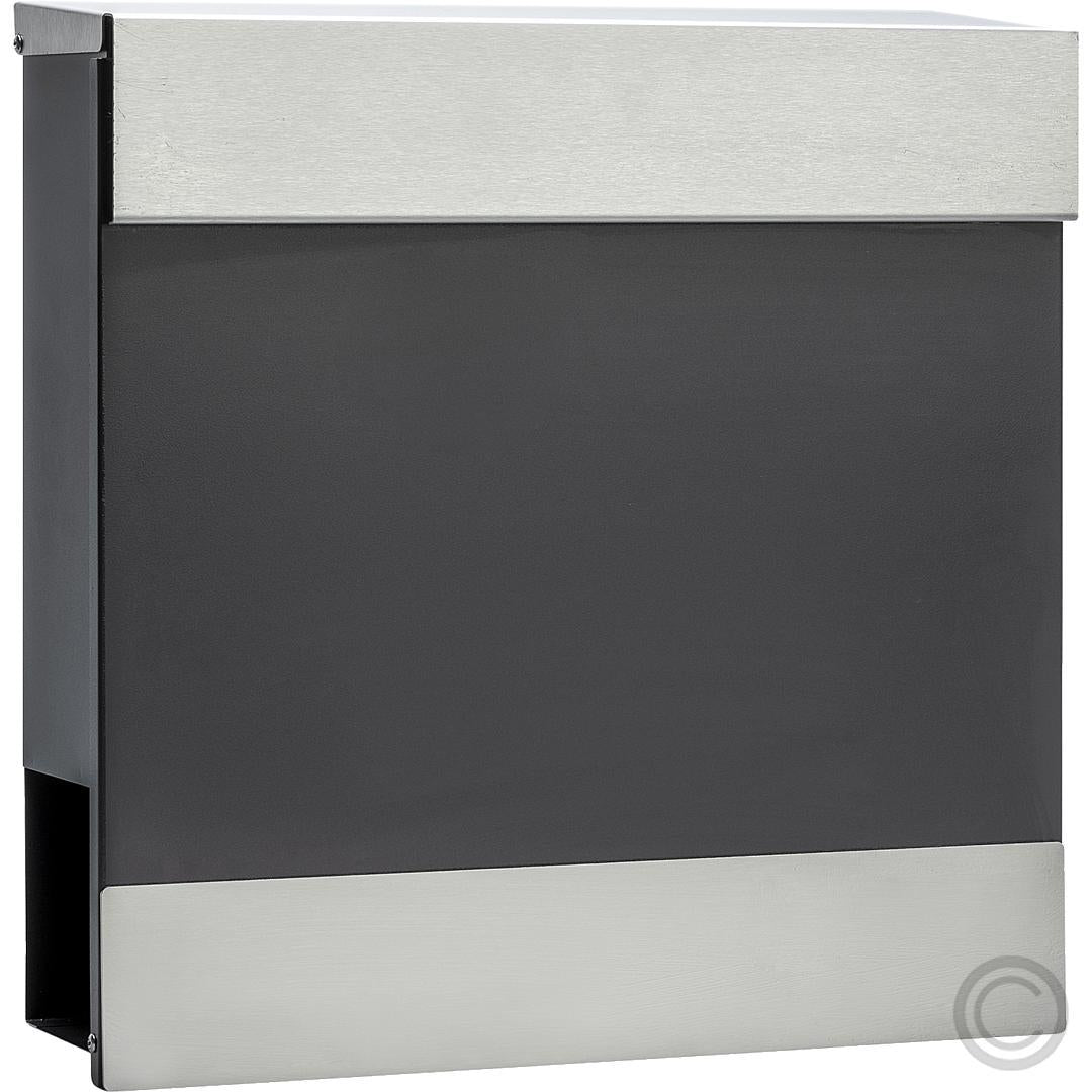 CMD Mailbox LB24 - Stainless Steel/Anthracite - Newspaper Compartment - 9047
