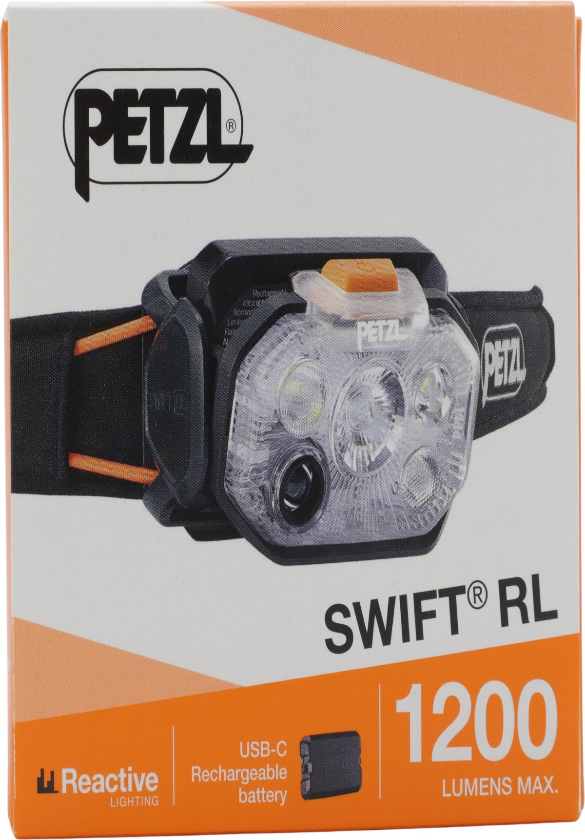 Petzl E095BC00 Headlamp SWIFT® RL black/orange (E095BC00)